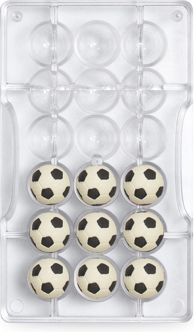 Decora Chocolade Mal - Voetbal Ã˜25mm pk/2