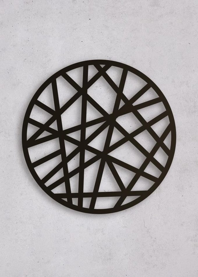 Wanddecoratie | Geometrisch 3 rond - M (40x40cm)