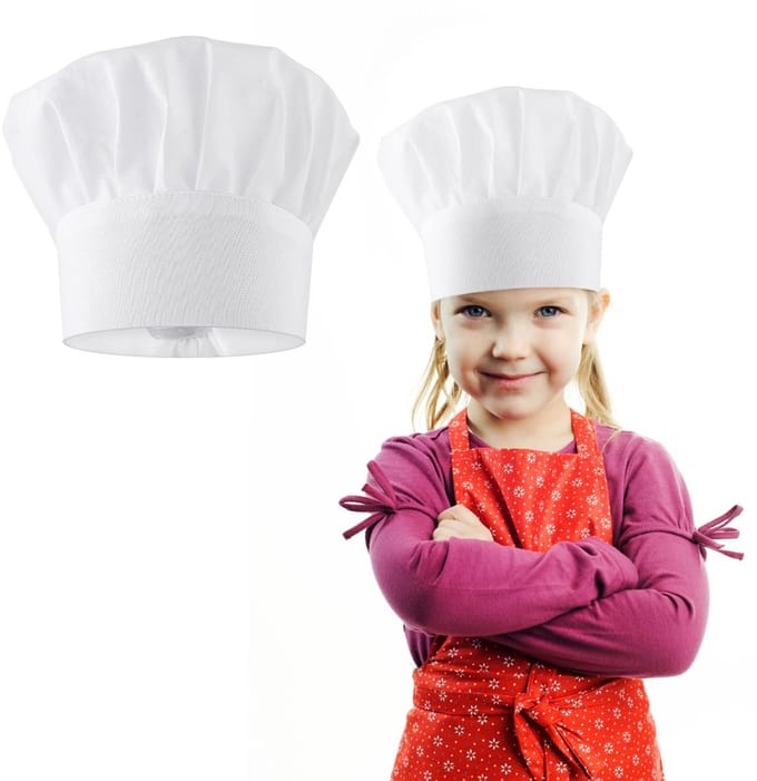 Dailygoods- Koksmuts Verstelbaar - Koksmuts Kinderen - Koksmuts Baby's - Elastisch - One Size - Geschikt voor Meisjes - Kookpet