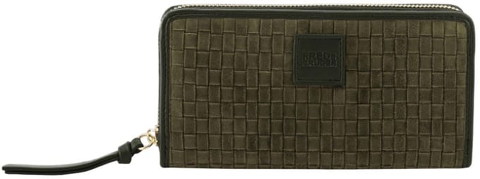 FREDsBRUDER portemonnee Weave Harmony Zip Wallet Khaki Green kaki