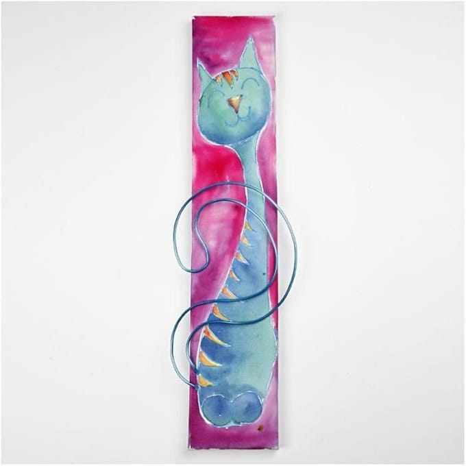 Lange canvassen met aquarel, 1 set