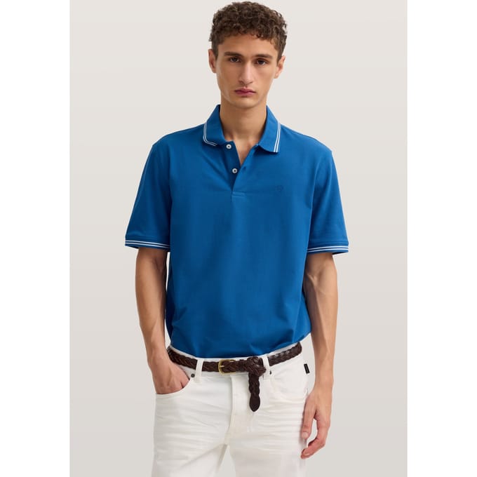 Bugatti Herren Polo Modern Fit van puur katoen
