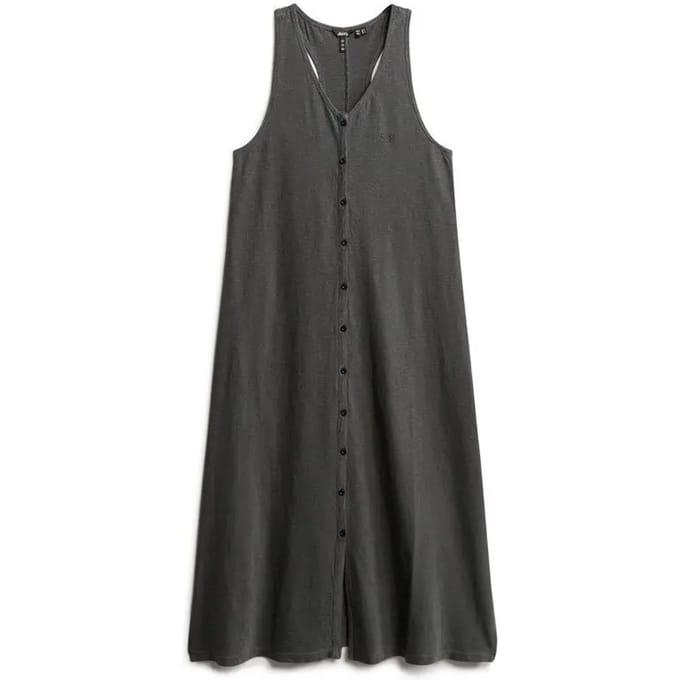 Superdry - Beach jersey midi-hemdjurk - Dames - Jurken