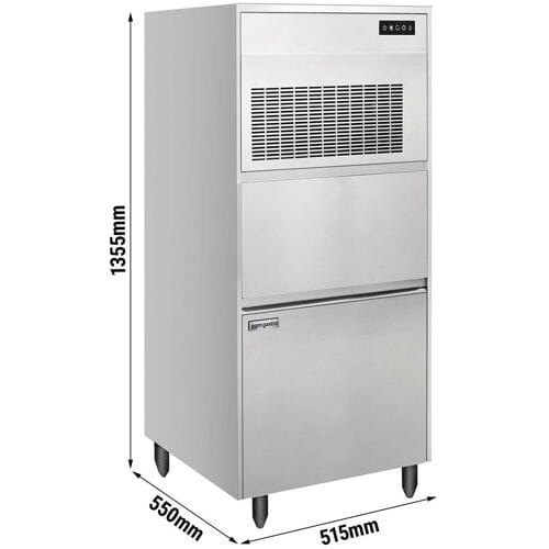 GGM Gastro Flockeneisbereiter - 135 kg/ 24 h Zilver