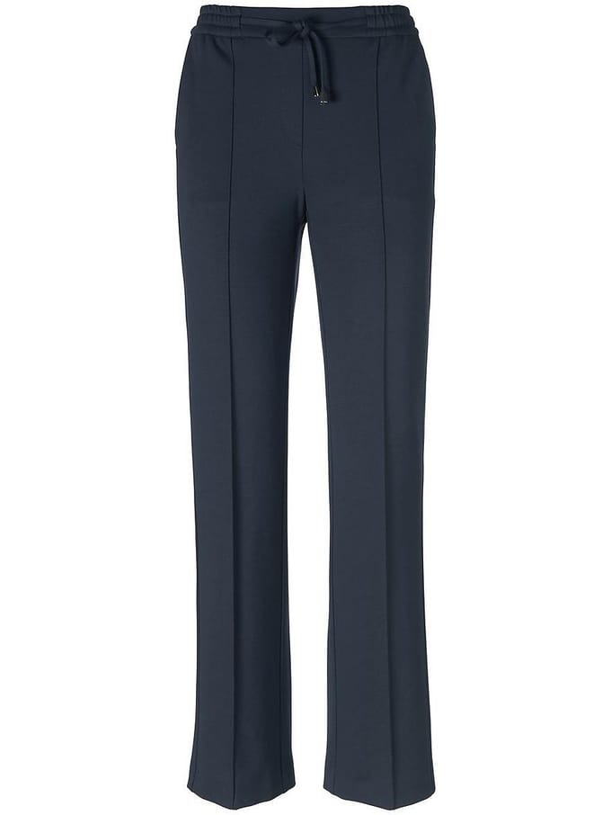 Jersey broek pasvorm Cornelia Van Peter Hahn blauw