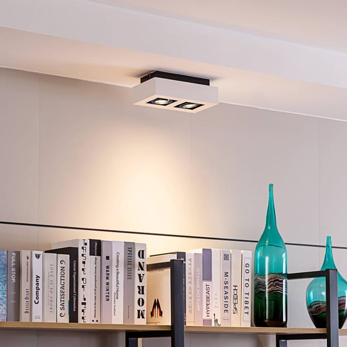 Arcchio - buitenspot - 2lichts - Aluminium - H: 8.5 cm - GU10 - wit