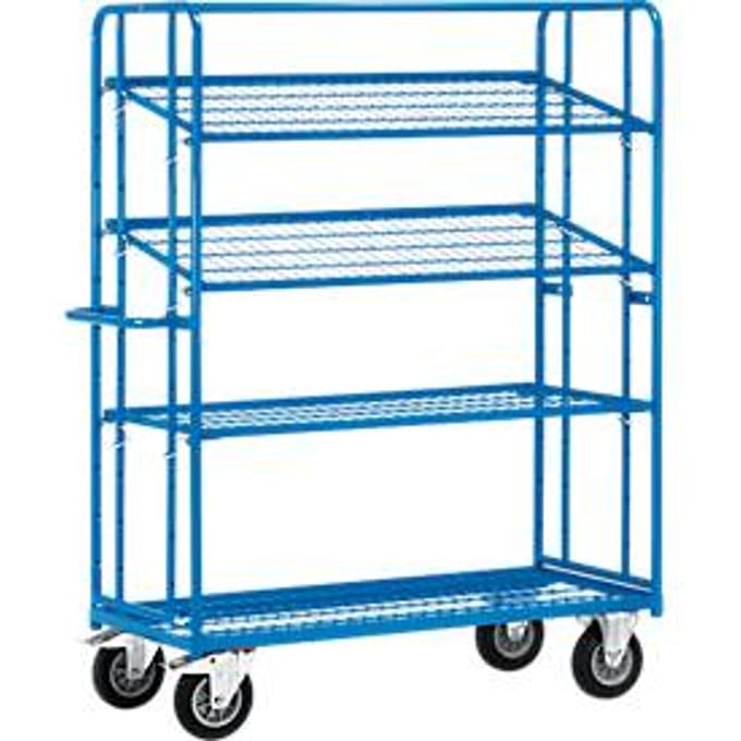 Fetra Hauptartikel 4495 Etagewagen Staal Poedercoating Laadvermogen (max.): 400 kg Stralend blauw (RAL 5007)