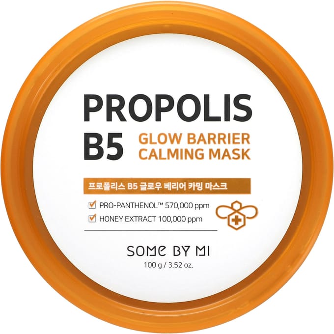 SOME BY MI, Propolis B5, Masque de Beauté Apaisant Barrière Éclat, 100g (3,52 oz) orange