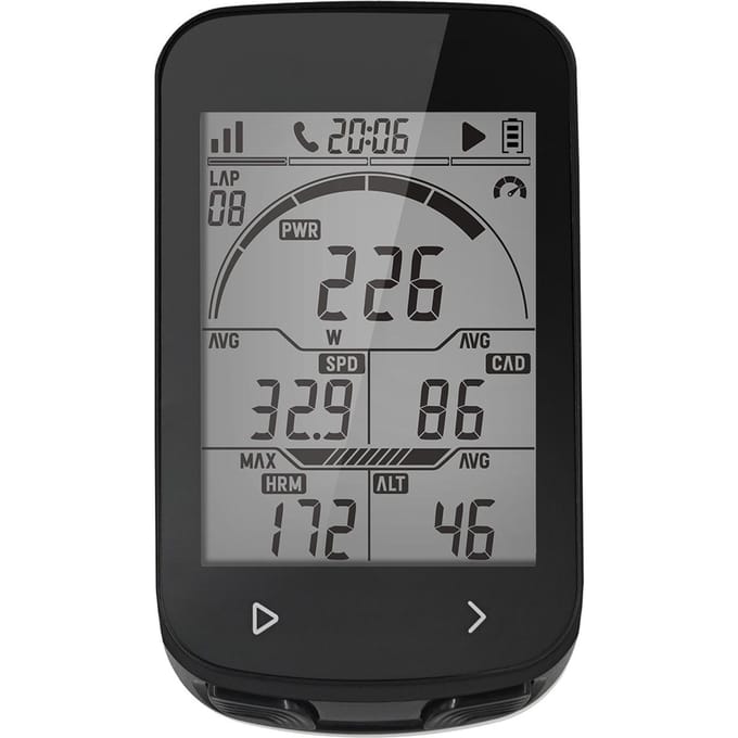 GPS Fietscomputer Waterdicht Draadloze Slimme Fietscomputer Snelheidsmeter 5 Satelliet Systemen 2.6 Inch Groot Scherm zwart