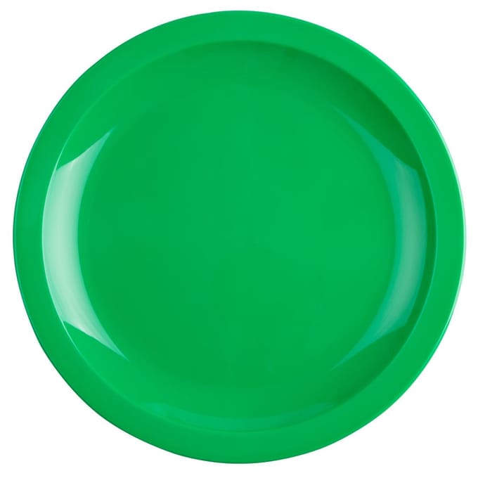 Olympia Kristallon polycarbonaat borden 23cm groen (12 stuks)