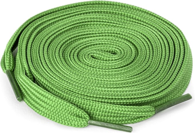 Jumada 's Schoenveters donkergroen 100 cm - plat - veters 100cm