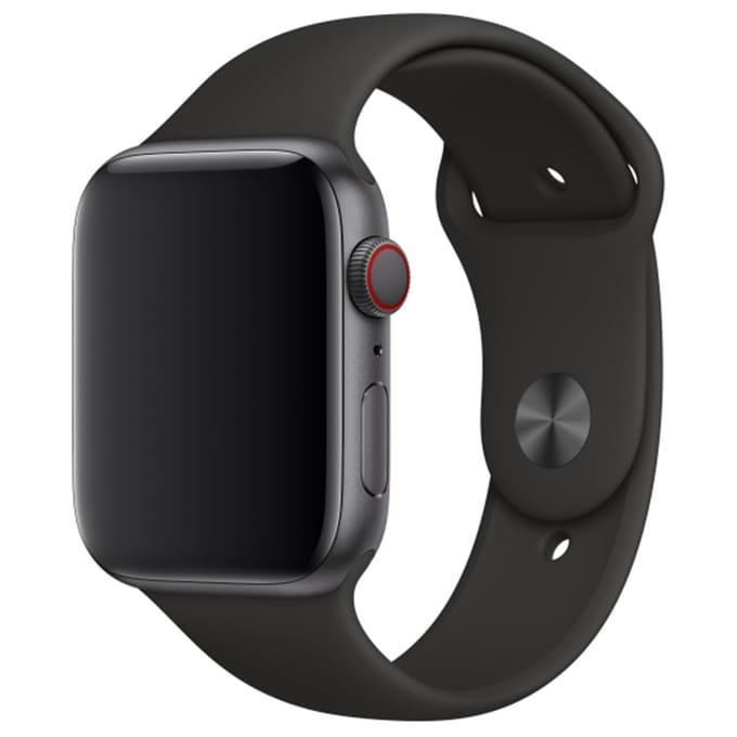 Apple Siliconen bandje - Apple Watch Series 1/2/3/4 (42&44mm) - Zwart