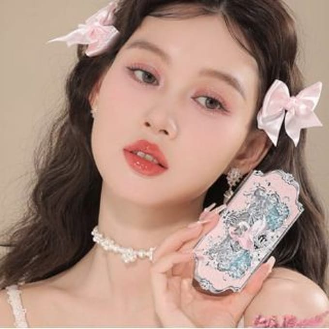 Flower Knows - 6 Shade Eyeshadow Palette - #03 Pink Swan - Oogschaduwpalet