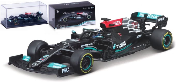 Bburago Mercedes-AMG F1 W12 E Performance - Valtteri Bottas - 2021 LUXE 1:43