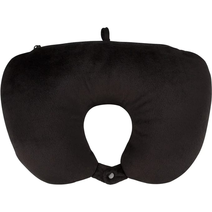 Abbey Camp Nekkussen Foam 2-in-1 - Reiskussen - Zwart