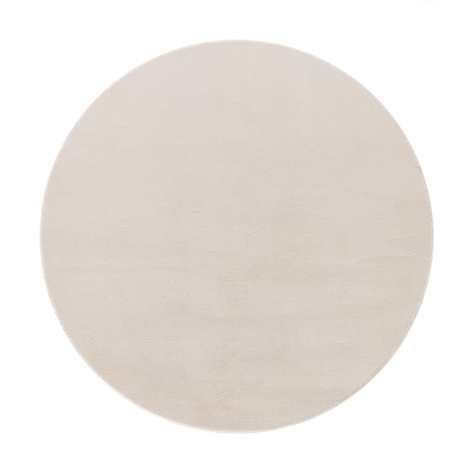 Zacht kleed Solina crème 120 cm rond