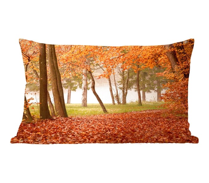 Sierkussens - Kussentjes Woonkamer - 50x30 cm - Bladeren - Herfst - Bos