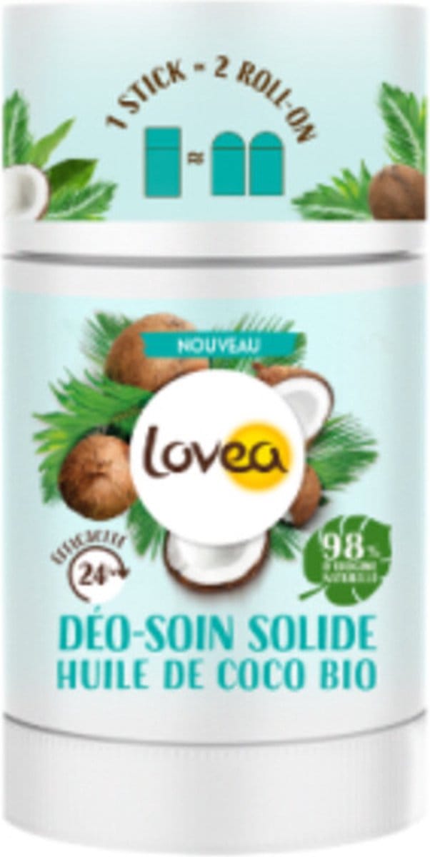 Lovea Solid Deodorant Organic Coconut Oil - 50 gr