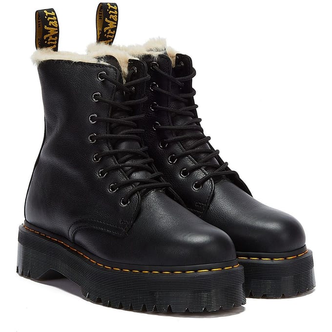 Shop Voor Dr. Martens Jadon Pisa Gevoerde Dames Zwarte Laarzen