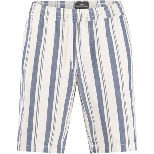 Fynch-Hatton Bermuda Summer Duo Stripe Drawstring Pull-On Blauw-Wit / male