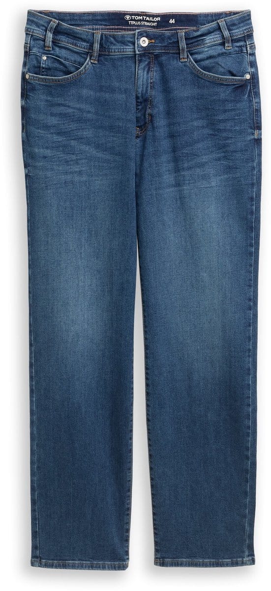 Tom Tailor - Plus Size - Straight jeans - Maat 46 - Clean Mid Stone Blue Denim
