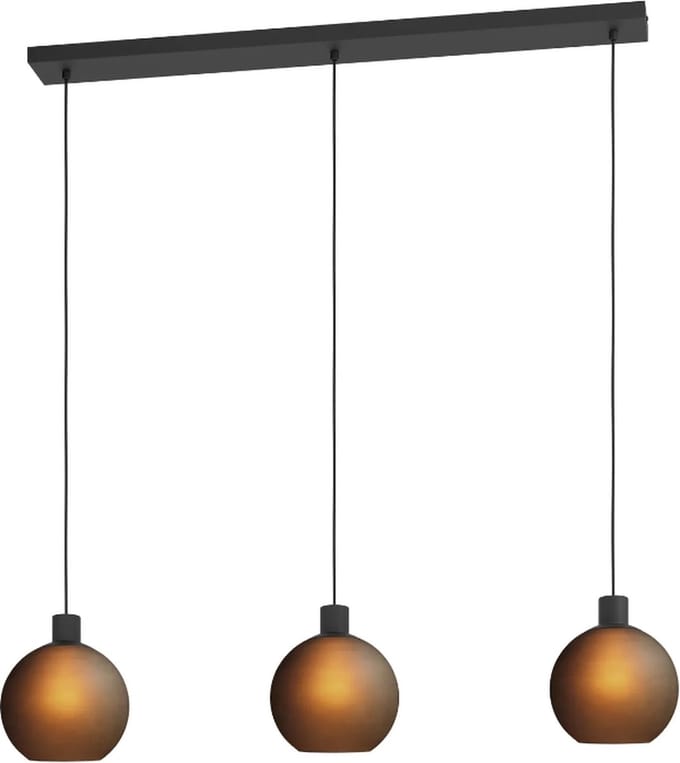 Eglo Hanglamp Cesenatico Gerookt Glas 3xe27