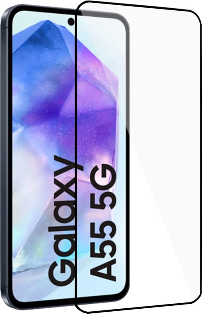 Geschikt voor Samsung Galaxy A55 / A35 - Screenprotector - Gehard Glas - Full GuardCover