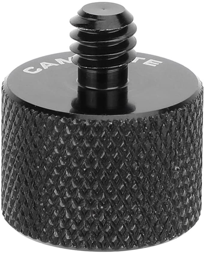 Dailygoods - 5/8"-27 naar 1/4"-20 Schroefdraadadapter voor Microfoonstandaard