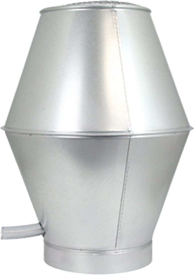 Econox Deflectorkap rond 250 mm sendzimir verzinkt
