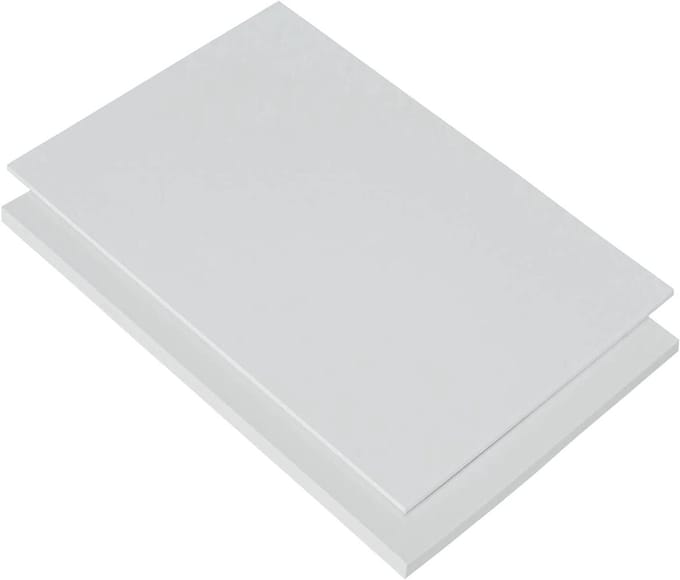 Pvc Plaat - Hard Plastic - Bouw Projecten - Uv Bestendig - 100x49cm 4mm - Wit