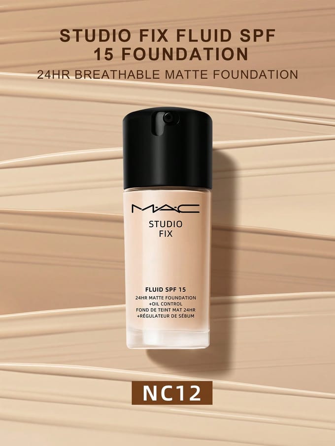 Fond de teint MAC Studio Fix | Matifiant 24h Contrôle du sébum, NC11 30mL N12