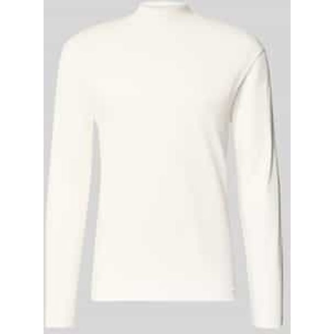 Shirt met lange mouwen met opstaande kraag model 'MORITZO'