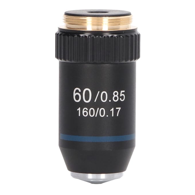 Achromatisch Objectief Messing 60X Microscoopobjectief voor Biologie Laboratorium Interface 20.2mm