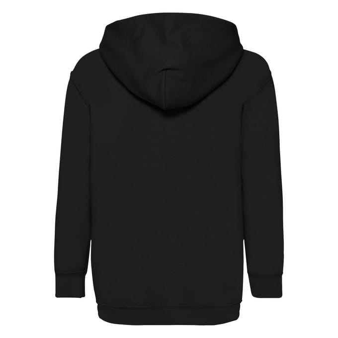 Fruit of the Loom Kinderen/Kinderen Classic Hooded Sweatshirt (Zwart)