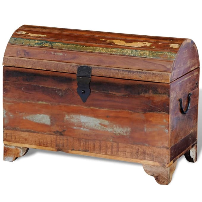 vidaXL - Opslagkist - massief - gerecycled - hout