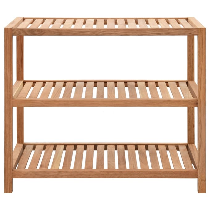 vidaXL - Badkamerrek - 65x40x55 - cm - massief - walnotenhout