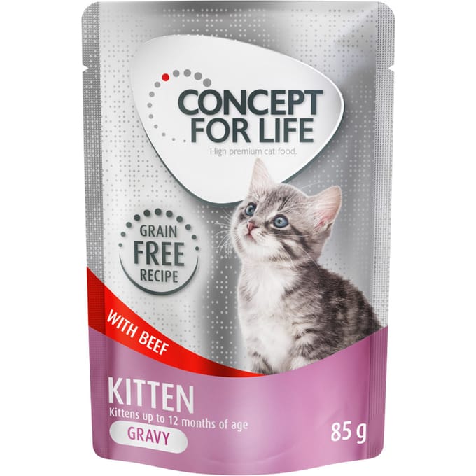 Concept for Life Kitten Rund Graanvrij - in Saus Kattenvoer - 12 x 85 g