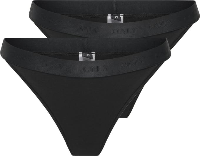 ONLY - ONLCOOL COTTON THONG 2-PACK ACC - Meisjes - Slips