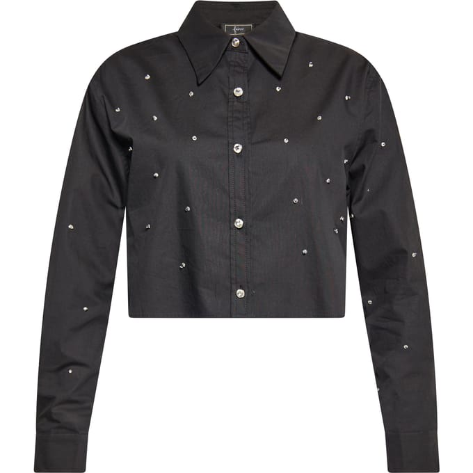 Faina overhemdblouse Dames zwart
