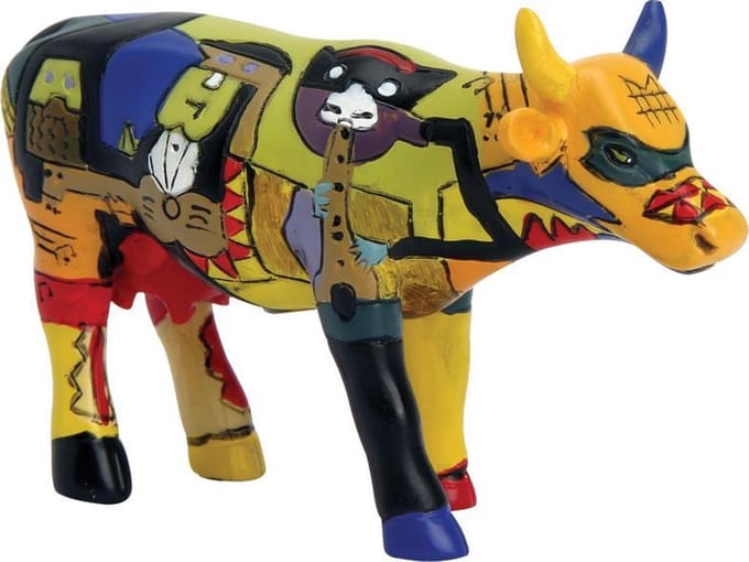 CowParade | Picowso's Moosicians | Small (Als u 3 klein koopt krijgt u 1 gratis)