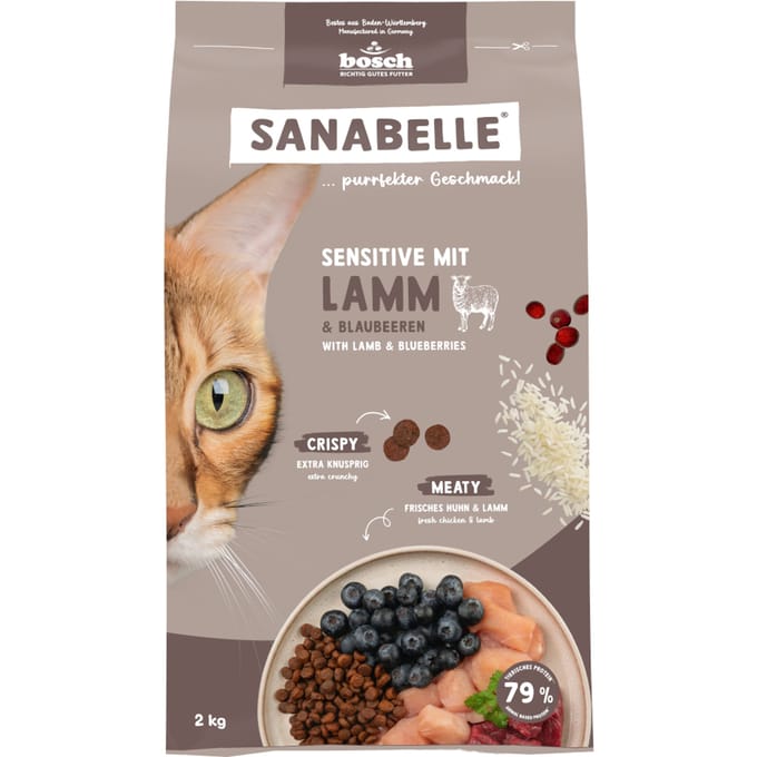 Sanabelle Sensitive met Lam Kattenvoer - 2 kg