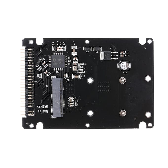 Adapterkaart mSATA naar IDE Adapterkaart Converterkaart mSATA naar 2,5'' IDE parallelle poort harde schijf zwart