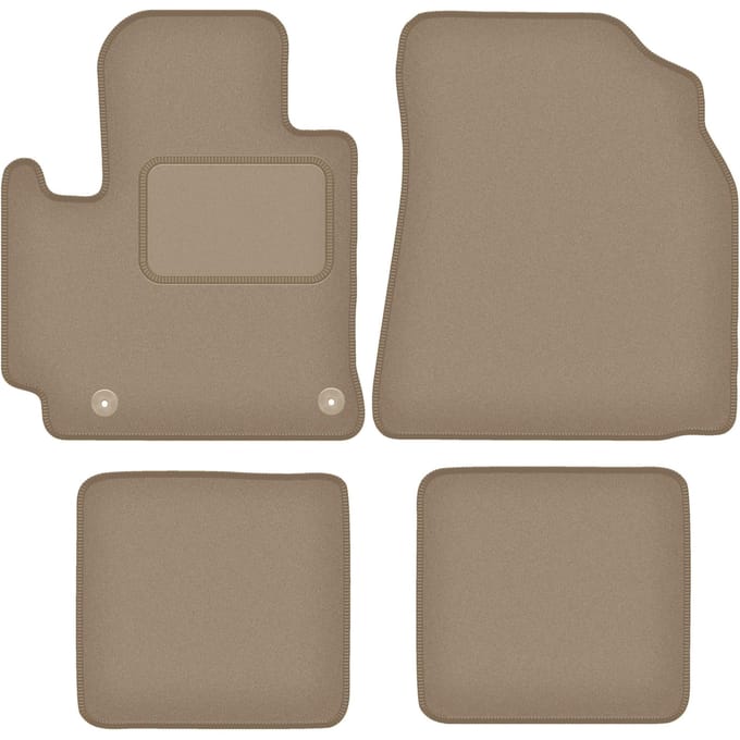 Beige veloursmatten voor: Toyota RAV4 II 2WD 3-deurs (2001-2005)