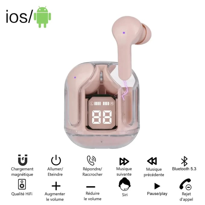 Draadloze bluetooth-oordopjes Platyne
