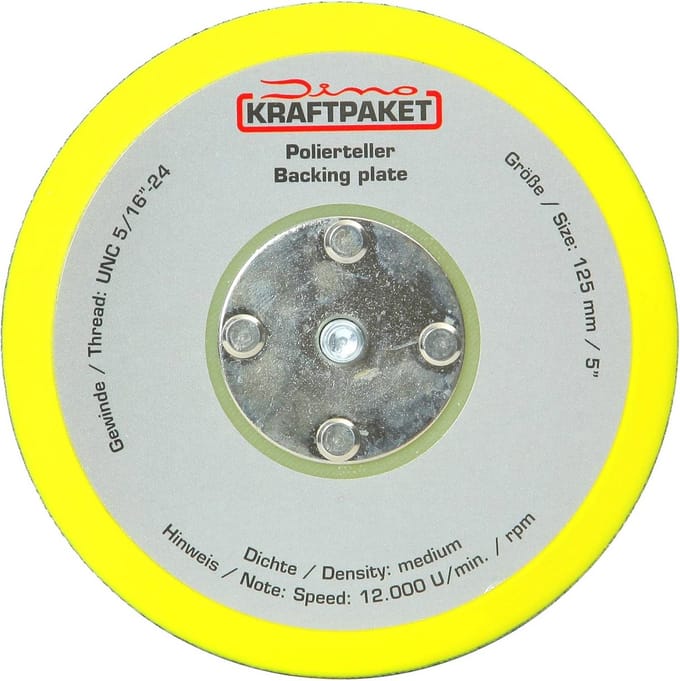 125 mm steunschijf met klittenband voor excentrische polijstmachines