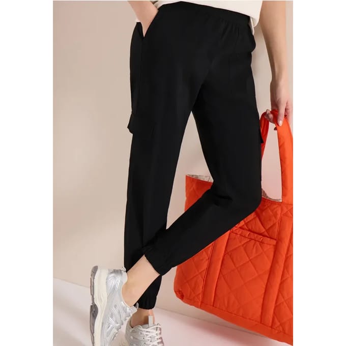 Mid Waist Slim Legs broek in cargo-look
