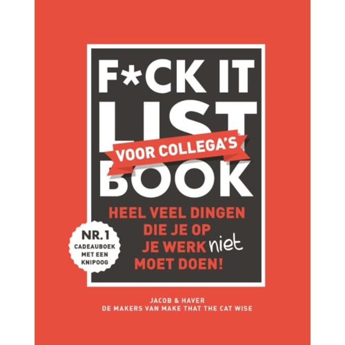 F*ck It List Book Voor Collega’s - Jacob & Haver