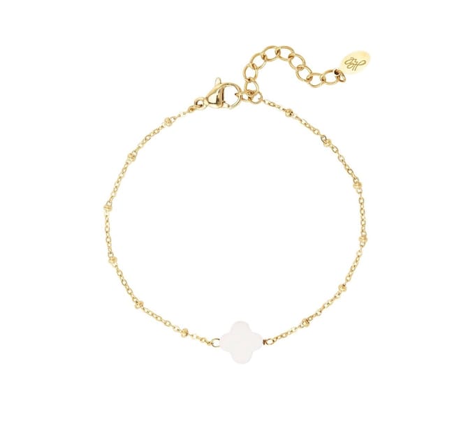 Yehwang|Goud|Armband|Dames|Tiener|Zeeschelp|Klaver |Cadeau voor haar