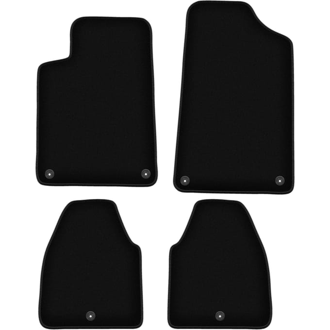 BASIC zwarte veloursmatten voor: Citroen C6 sedan (2005-2012)