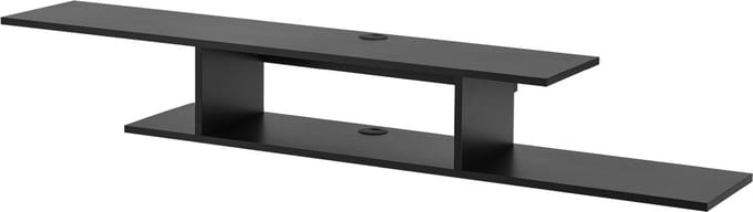 TV wandplank Støvring 21x150x25 cm zwart